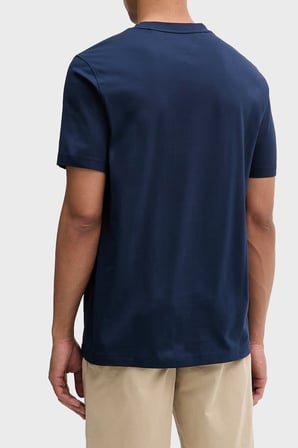 Tommy Hilfiger Logolu Pamuklu Regular Fit Bisiklet Yaka T Shirt Erkek T SHİRT MW0MW43066 DCC LACİVERT