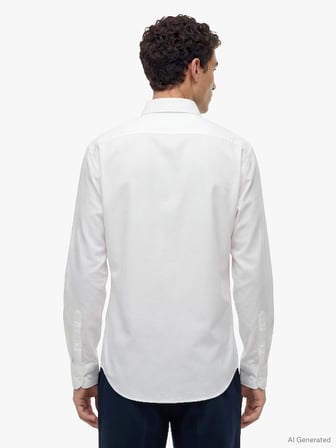CL OXFORD SOLID SHIRT Erkek Beyaz Gömlek - MW0MW42936