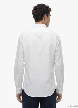 Tommy Hilfiger Beyaz Erkek Gömlek MW0MW42936YBR_CL OXFORD SOLID SHIR