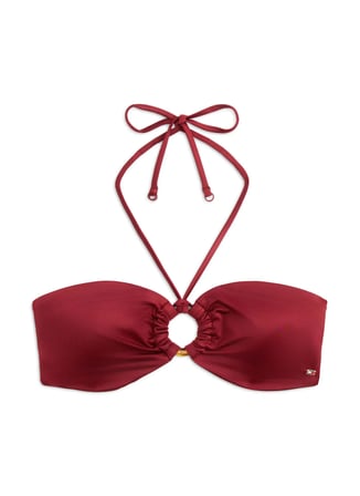 Tommy Hilfiger Bordo Kadın Bikini Üst BANDEAU