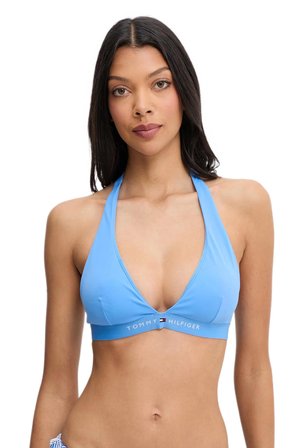 Tommy Hilfiger Kadın Mavi Boyundan Bağlamalı Bikini Üstü UW0UW06358 