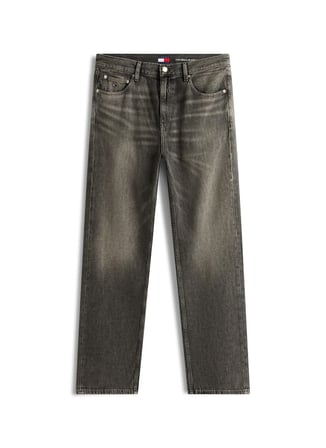 Tommy Jeans Siyah Erkek Regular Fit Yıkamalı Denim Pantolon DM0DM229991BZ Siyah Denim Pantolon