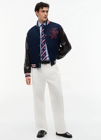 Tommy Hilfiger Ekru Erkek Pantolon MW0MW42910Z00_RIVER 2PLT PAPERTOUCH