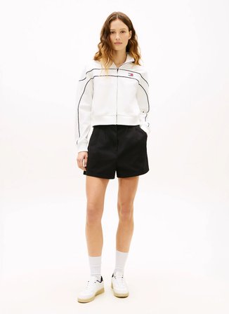 Tommy Jeans Siyah Kadın Şort TJW CLAIRE HR PLEATED SHORTS