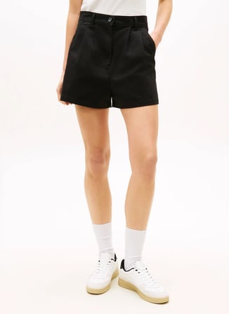 Tommy Jeans Siyah Kadın Şort TJW CLAIRE HR PLEATED SHORTS