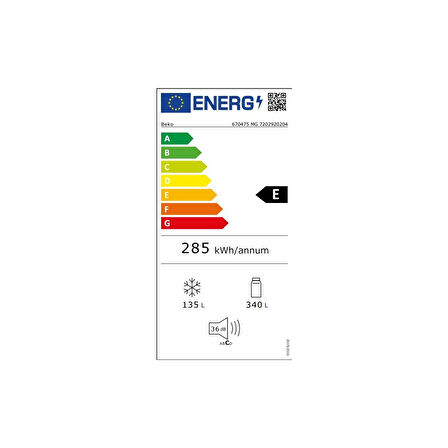 Beko 670475 MG No Frost Buzdolabı