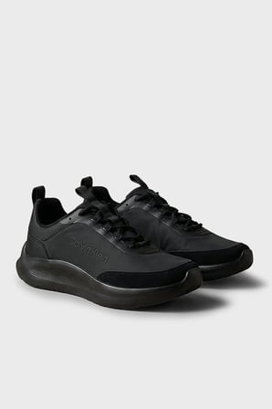 Calvin Klein Süet Detaylı Sneaker Ayakkabı Erkek AYAKKABI HM0HM02342 0GJ SİYAH