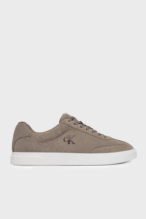 Calvin Klein Süet Logolu Sneaker Ayakkabı HM0HM02201PBO Erkek AYAKKABI HM0HM02201 PBO SÜTLÜ KAHVE