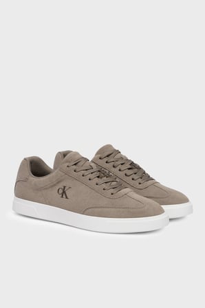 Calvin Klein Süet Logolu Sneaker Ayakkabı HM0HM02201PBO Erkek AYAKKABI HM0HM02201 PBO SÜTLÜ KAHVE