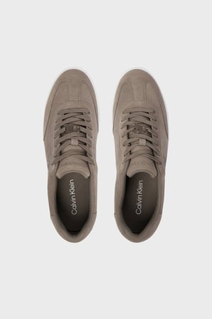 Calvin Klein Süet Logolu Sneaker Ayakkabı HM0HM02201PBO Erkek AYAKKABI HM0HM02201 PBO SÜTLÜ KAHVE