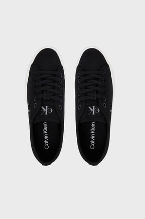 Calvin Klein Deri Karışımlı Logolu Sneaker Ayakkabı HW0HW03088BEH Bayan AYAKKABI HW0HW03088 BEH SİYAH