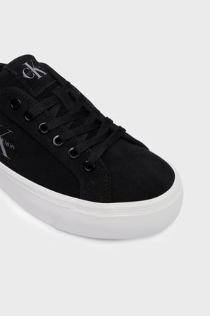 Calvin Klein Deri Karışımlı Logolu Sneaker Ayakkabı HW0HW03088BEH Bayan AYAKKABI HW0HW03088 BEH SİYAH