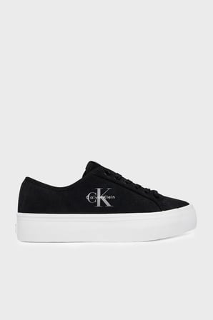 Calvin Klein Deri Karışımlı Logolu Sneaker Ayakkabı HW0HW03088BEH Bayan AYAKKABI HW0HW03088 BEH SİYAH