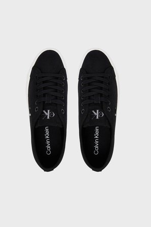 Calvin Klein Deri Karışımlı Logolu Sneaker Ayakkabı HW0HW03088BEH Bayan AYAKKABI HW0HW03088 BEH SİYAH