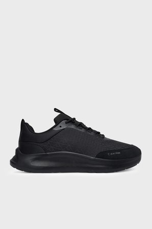 Calvin Klein Logolu Sneaker Ayakkabı HM0HM023430GJ Erkek AYAKKABI HM0HM02343 0GJ SİYAH