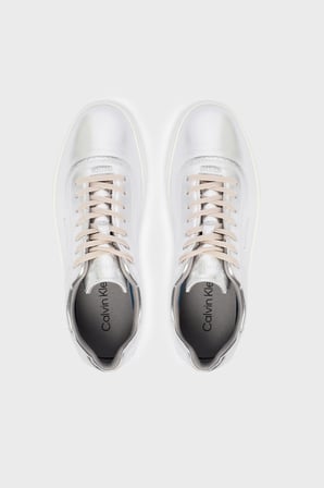 Calvin Klein Deri Logolu Sneaker Ayakkabı HW0HW03289PE6 Bayan AYAKKABI HW0HW03289 PE6 GRİ