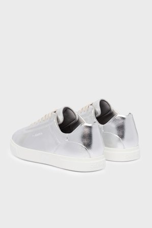 Calvin Klein Deri Logolu Sneaker Ayakkabı HW0HW03289PE6 Bayan AYAKKABI HW0HW03289 PE6 GRİ
