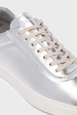 Calvin Klein Deri Logolu Sneaker Ayakkabı HW0HW03289PE6 Bayan AYAKKABI HW0HW03289 PE6 GRİ