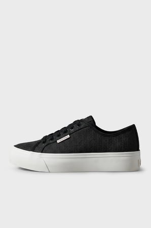 Calvin Klein Logolu Platform Sneaker Ayakkabı HW0HW03265BEH Bayan AYAKKABI HW0HW03265 BEH SİYAH