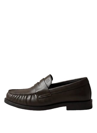 Calvin Klein Kahverengi Kadın Loafer ROUND LOAFER LTH