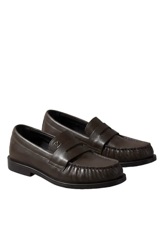 Calvin Klein Kahverengi Kadın Loafer ROUND LOAFER LTH