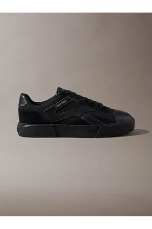 Erkek Vulc Laceup Stripe Mix Deri Sneaker