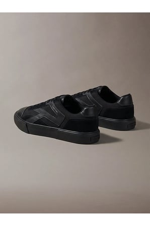 Erkek Vulc Laceup Stripe Mix Deri Sneaker