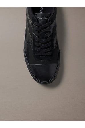 Erkek Vulc Laceup Stripe Mix Deri Sneaker
