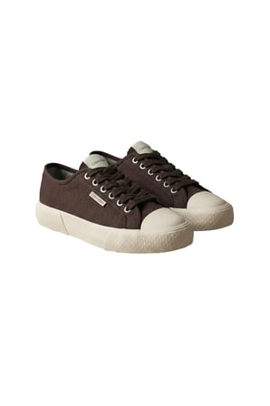 VULC LACE UP CANVAS, 0KQ Kahverengi Kadın Spor Ayakkabı