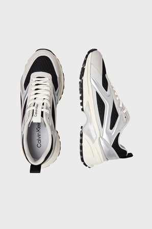 Calvin Klein Süet Logolu Sneaker Ayakkabı HW0HW0314001R Bayan AYAKKABI HW0HW03140 01R SİYAH