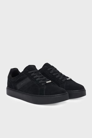 Calvin Klein Süet Logolu Sneaker Ayakkabı Erkek AYAKKABI HM0HM02200 0GJ SİYAH