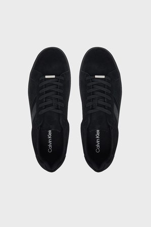 Calvin Klein Süet Logolu Sneaker Ayakkabı Erkek AYAKKABI HM0HM02200 0GJ SİYAH