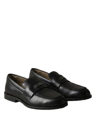 Calvin Klein Siyah Erkek Loafer ESS RUBBER LOAFER HW PLAQ VA LTH