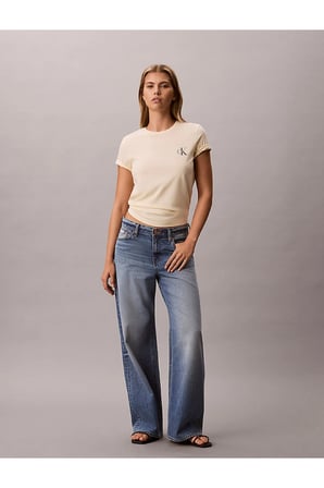 Kadın Monologo Detaylı 2'li T-shirt