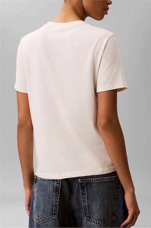 Ss Baby Terry Hero Monologo Tee Kadın Bisiklet Yaka T-Shirt Beyaz