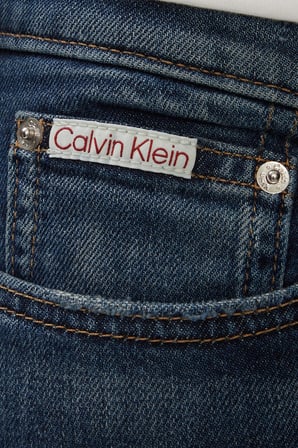 Calvin Klein Pamuklu Slim Fit Normal Bel Jeans LV04RG900G4G5 Erkek KOT PANTOLON LV04RG900G 4G5 LACİVERT