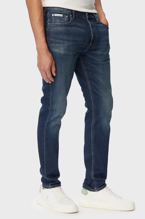Calvin Klein Pamuklu Slim Fit Normal Bel Jeans LV04RG900G4G5 Erkek KOT PANTOLON LV04RG900G 4G5 LACİVERT