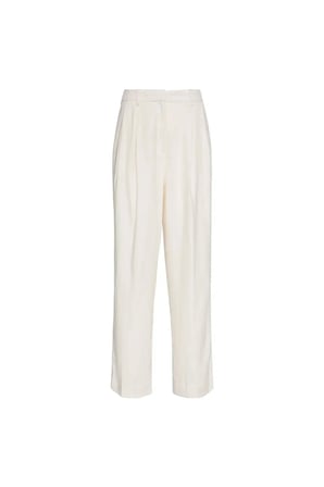 LINEN BLEND WIDE LEG, YAS Kadın Beyaz Pantolon