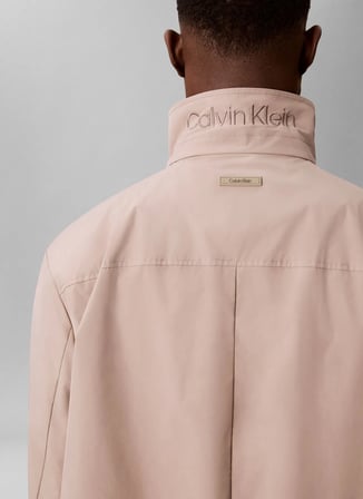 Calvin Klein Bej Erkek Ceket LV04LG505GHMT_LS RELAXED TECH NYLO