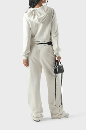 Calvin Klein Logolu Bel Detaylı Geniş Paça Pantolon LV047G253GP4P Bayan PANTOLON LV047G253G P4P BEJ