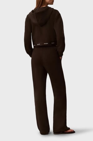 Calvin Klein Logolu Bel Detaylı Geniş Paça Pantolon LV047G253GTO2 Bayan PANTOLON LV047G253G TO2 KAHVE