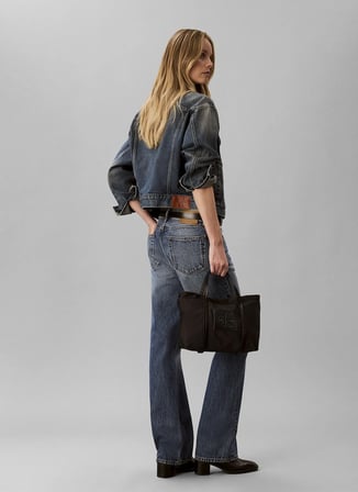 Calvin Klein Siyah Kadın Tote Çanta NYLON SMALL TOTE CROSSBODY