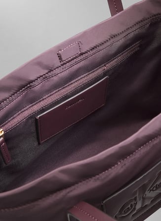 Calvin Klein Bordo Kadın Tote Çanta NYLON SMALL TOTE CROSSBODY