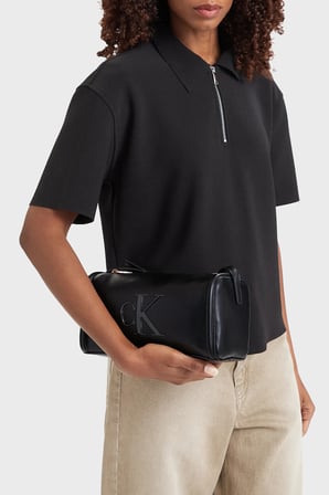 Calvin Klein Logolu Ayarlanabilir Omuz Askılı Çanta LV04F3894GUB1 Kadın ÇANTA LV04F3894G UB1 SİYAH