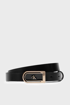 Calvin Klein Deri Logolu Kemer LV04F7109GYIH Kadın KEMER LV04F7109G YIH SİYAH
