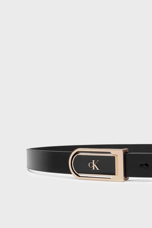 Calvin Klein Deri Logolu Kemer LV04F7109GYIH Kadın KEMER LV04F7109G YIH SİYAH