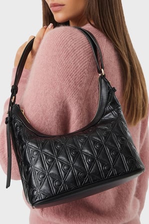 Calvin Klein Logolu Ayarlanabilir Askılı Çanta LV04F3874GUB1 Kadın ÇANTA LV04F3874G UB1 SİYAH