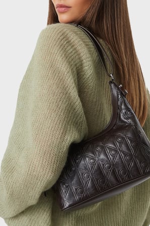 Calvin Klein Logolu Ayarlanabilir Askılı Çanta LV04F3874GBAL Kadın ÇANTA LV04F3874G BAL KAHVE