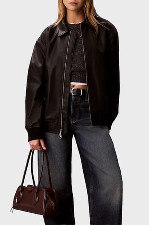 Calvin Klein Logolu Sabit Askılı Çanta LV04F3369GBAP Kadın ÇANTA LV04F3369G BAP BORDO