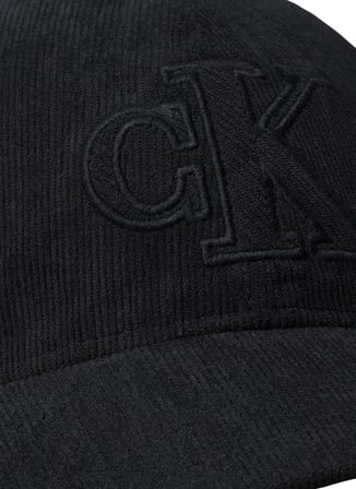 Calvin Klein Jeans Siyah Erkek Fitilli Desen Şapka LV04D5127GUB1 CORDUROY SEASONAL ST
